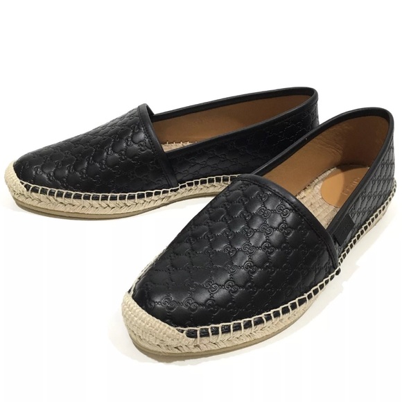 NIB Gucci Black Espadrille size 39 - Picture 1 of 10
